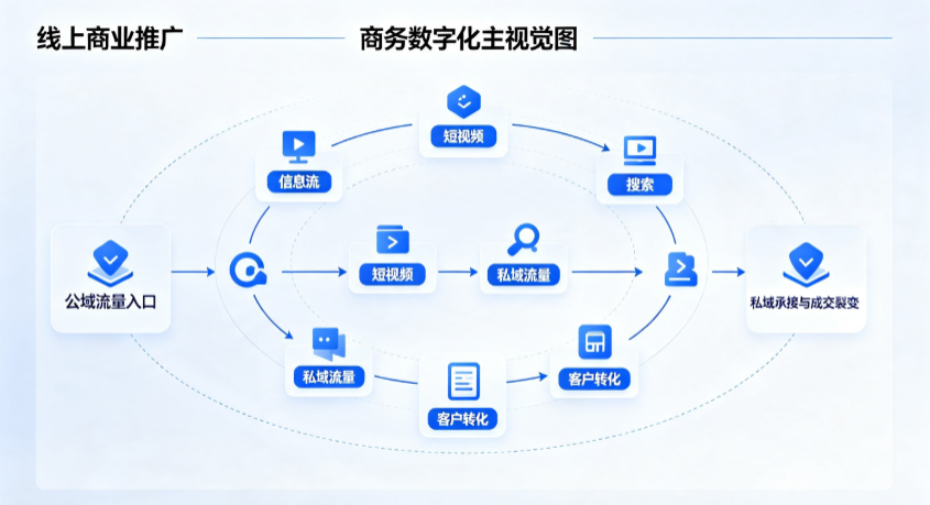 封开县线上商业推广怎么做？全域流量闭环搭建与低成本转化实战指南